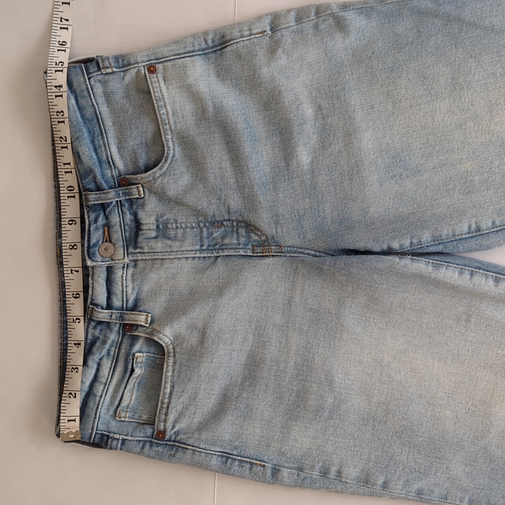 Old Navy High-Rise O.G. Loose Straight Secret-Smooth Pockets Mom Jeans 6 Blue - Picture 13 of 15
